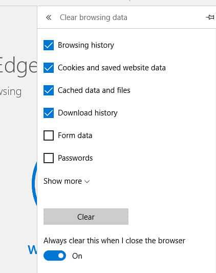 Como ativar a exclusão automática do histórico de navegação no Edge