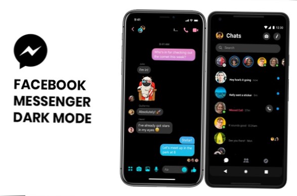 Como habilitar o modo escuro do Facebook Messenger