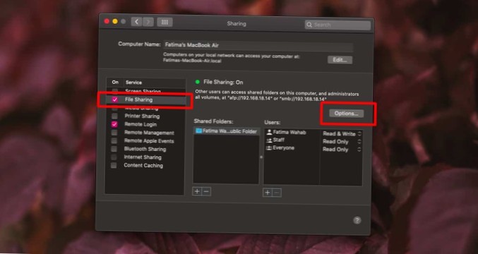 Jak włączyć udostępnianie plików w systemie macOS