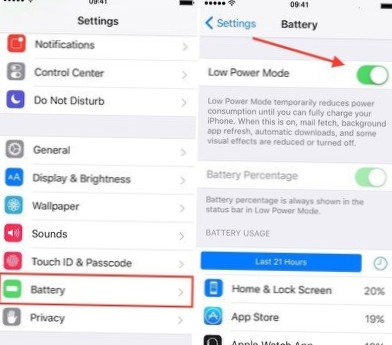 How To Enable Low Power Mode To Save Battery Charge In iOS 9 [iPhone Tip]