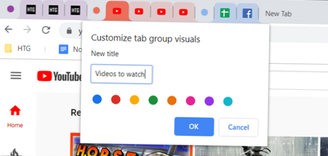 Come abilitare il raggruppamento di schede in Chrome