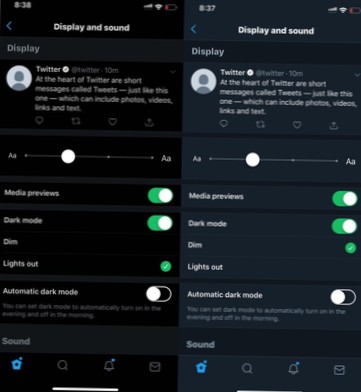 Come abilitare la modalità oscura di Lights Out su Twitter