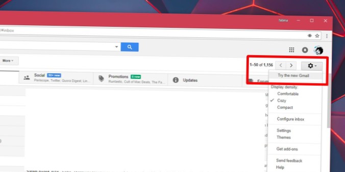 How To Enable The New Gmail Design