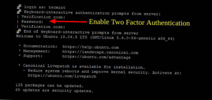Hoe twee-factorenauthenticatie op Linux in te schakelen om in te loggen