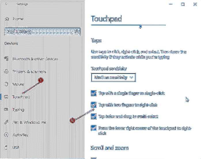 How To Enable Two Finger Tap For Right Click In Windows 10