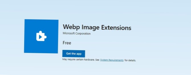 Cómo habilitar la compatibilidad con Webp en Edge en Windows 10