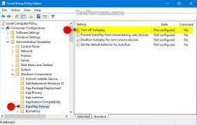Cum se activează / dezactivează redarea automată în Windows 10