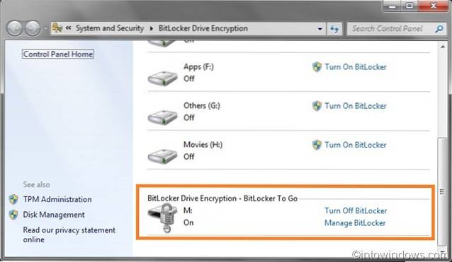 How To Encrypt/Decrypt A USB Flash Drive In Windows 7