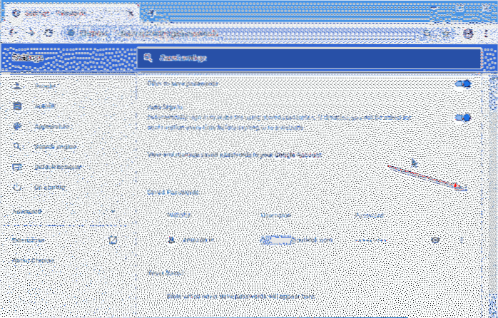 Jak exportovat hesla z Google Chrome v systému Windows 10