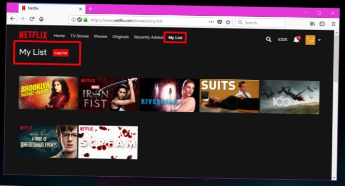 How To Export Your Netflix Watch List In Firefox