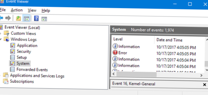 So finden und lesen Sie Windows-Fehlerprotokolldateien