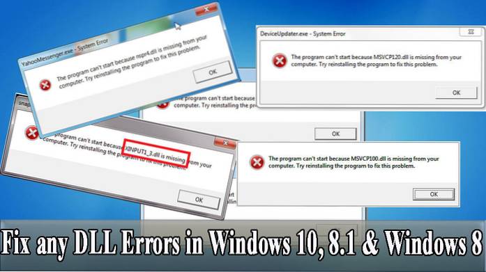 How to fix any DLL files Errors from your Windows PC