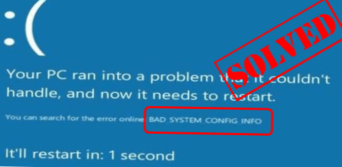 Hoe BAD SYSTEM CONFIG INFO (BSoD Error) in Windows 10 te repareren