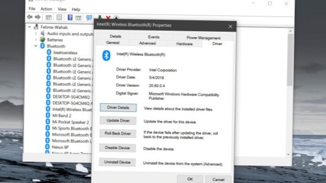 Så här fixar du BSOD när du stänger av Bluetooth på Windows 10