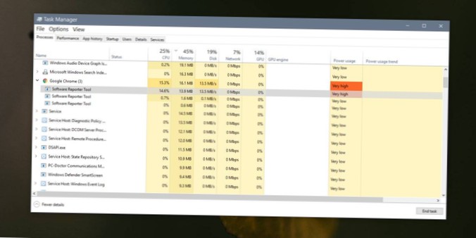 Come risolvere l'elevato consumo energetico dello strumento reporter del software Chrome su Windows 10