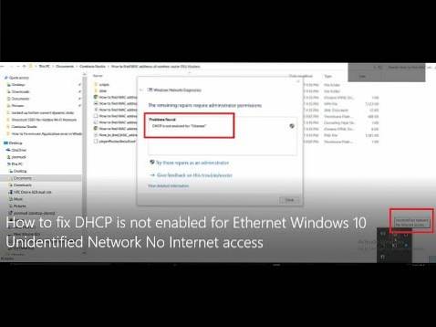 How To Fix “DHCP Is Not Enabled For Ethernet” Error In Windows 10