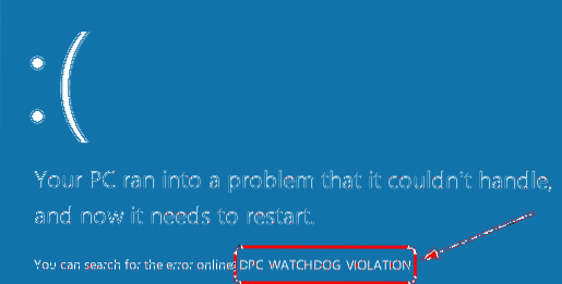 How To Fix DPC Watchdog Violation Error in Windows 10
