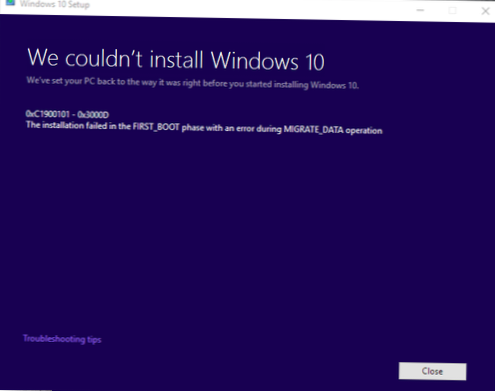 Sådan rettes fejl 0xc1900101 ved opdatering af Windows 10