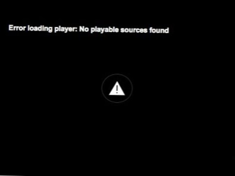 Come correggere errore durante il caricamento del lettore senza fonti riproducibili trovate nel tuo browser