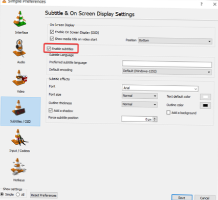 How to fix no subtitles in VLC player on Windows 10