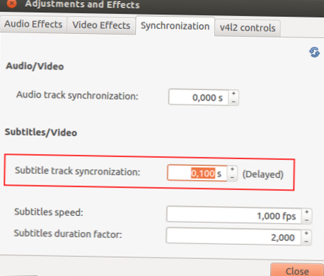 Hvordan fikse ut av synkroniserte undertekster i VLC Player