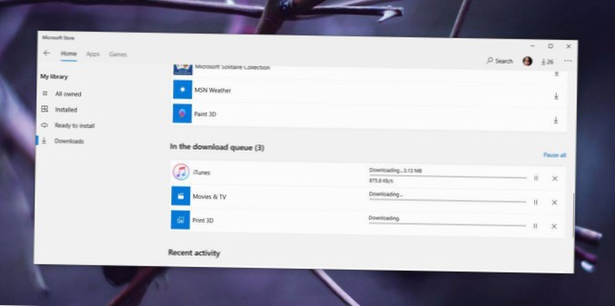 Slik løser du faste nedlastinger i Windows Store-appen