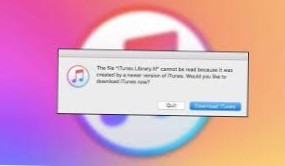 Como consertar o arquivo 'biblioteca do iTunes.itl 'não pode ser lido erro no Windows 10