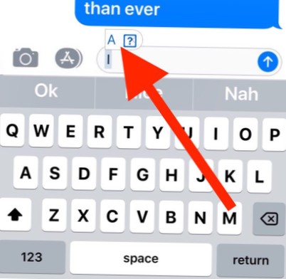 Cum să remediați iOS 11.1 A [?] Autocorectare Bug