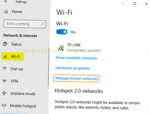 Sådan glemmer du et WiFi-netværk i Windows 10