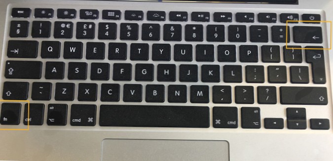 How to forward delete on a Macbook