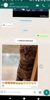 Hvordan videresende bilder med bildetekster på Whatsapp