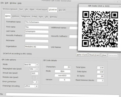 How to generate QR codes on Linux