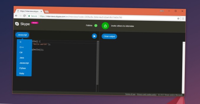 Jak získat editor kódu při volání přes Skype