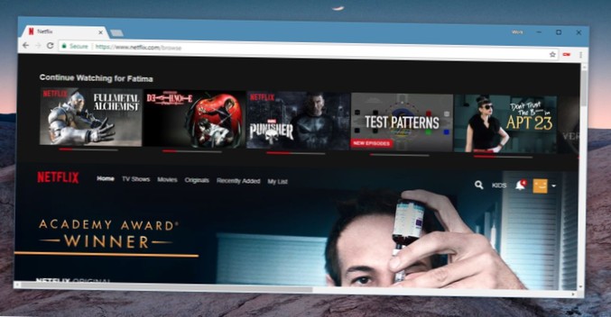 Jak získat Pokračovat ve sledování nahoře v Netflixu