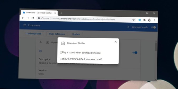 Jak získat stahování úplných oznámení v prohlížeči Chrome
