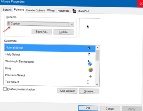So erhalten Sie den MacOS-Cursor unter Windows 10