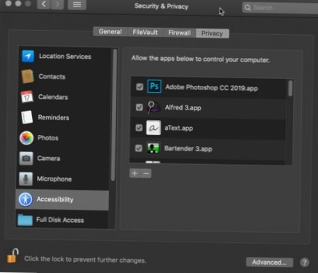 Sådan giver du apps adgangsadgang på macOS