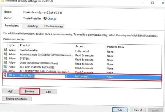 Jak udělit vlastnictví TrustedInstaller ve Windows 10
