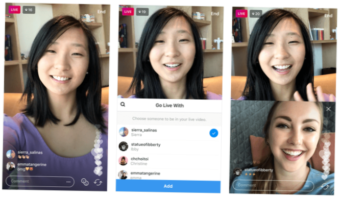 Så här går du live med vänner på Instagram
