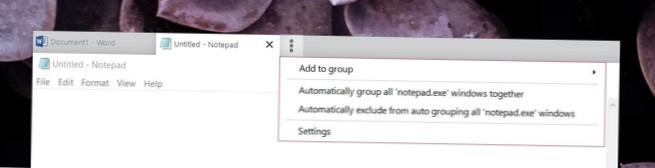Så här grupperar du appar i ett enda fönster på Windows 10