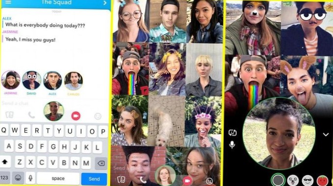 Hoe videochat op Snapchat te groeperen