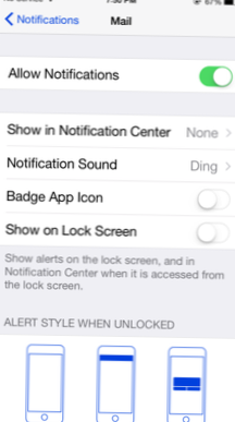 Comment masquer le badge de notification pour une application stock sous iOS