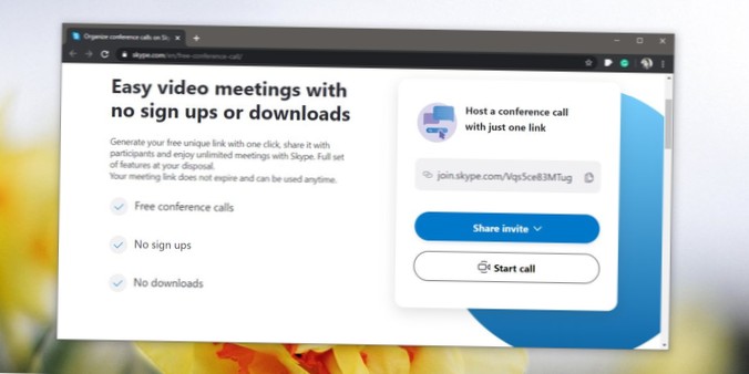 Jak uspořádat videokonferenci Skype, ke které se může připojit každý