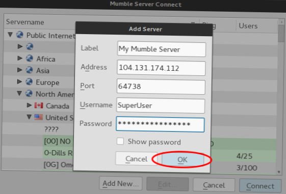 Hoe een Mumble-server op Linux te hosten
