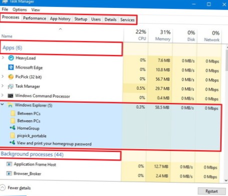 How to identify a process in Task Manager on Windows 10