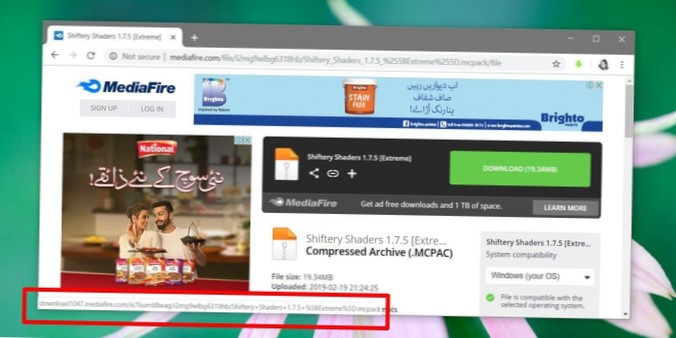 Como identificar links e botões reais de download