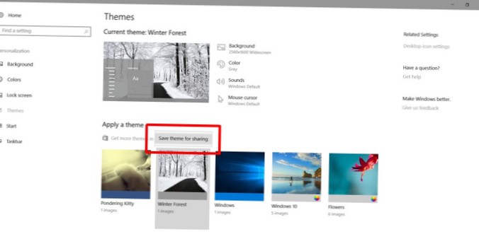 Jak importovat a exportovat motivy v systému Windows 10