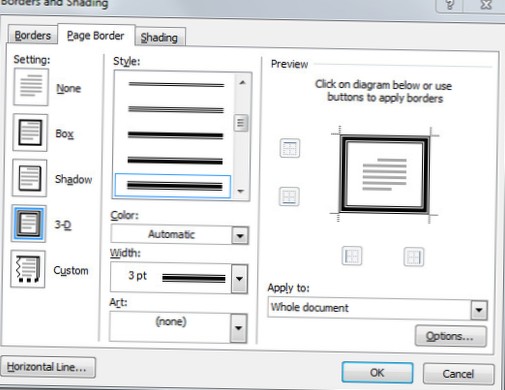 How To Insert Page Borders In Word 2010