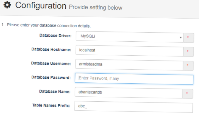 Slik installerer du AbanteCart på Ubuntu Server