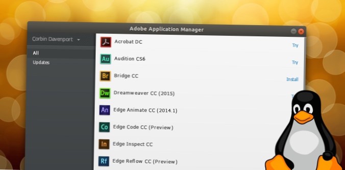 Hoe Adobe Creative Cloud-apps op Linux te installeren